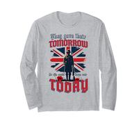 Memorial Day Remember Veterans UK Soldat Patriotic Military Manche Longue