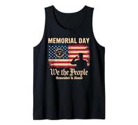 Memorial Day We The People Remember & Honor Soldat Débardeur