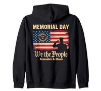 Memorial Day We The People Remember & Honor Soldat Sweat à Capuche