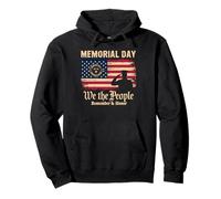 Memorial Day We The People Remember & Honor Soldat Sweat à Capuche