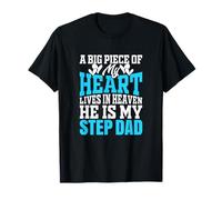 Mémorial de mon beau-père au paradis en forme de gros morceau de cœur T-Shirt