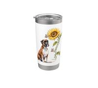 Mémorial du d'amour chien de boxeur Gobelet isotherme en acier inoxydable double paroi