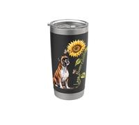 Mémorial du d'amour chien de boxeur Gobelet isotherme en acier inoxydable double paroi