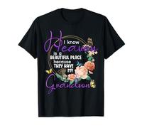 Mémorial familial Grandson I Know Heaven is a Beautiful Place T-Shirt