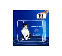 Mémorial gravé au laser personnalisé avec boîte à lumière multicolore Noël photo cube Saint-Valentin mariage pour femmes
