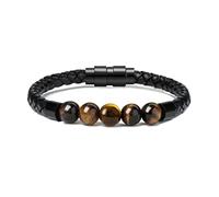 memorial jewelry Bracelet urne pour cendres - Bijoux crémation pierre de lave urne Bracelet pour cendres pour femmes et hommes - Équilibre des chakras - Cuir véritable - Bracelets commémoratifs