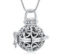 memorial jewelry Collier urne funéraire pour cendres - « Always In My Heart » Cremation Bijoux Amour Lanterne en acier inoxydable Pendentif pour cendres avec mini urne funéraire souvenir Bijoux