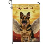 Mémorial Pour Chien, Papillon Aux Ailes Fantaisistes, Orange Bannière Résistant Aux Intempéries Drapeaux Couleurs Vives Drapeau De Jardin Pour Fête Intérieur Vacances 30X45Cm