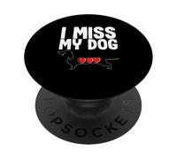 Memorial pour propriétaire de Chien avec Inscription « I Miss My Dog » PopSockets PopGrip Adhésif