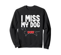 Memorial pour propriétaire de Chien avec Inscription « I Miss My Dog » Sweatshirt