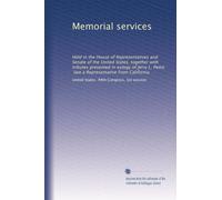 Memorial services: Held in the House of Representa