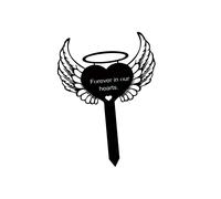 Memorial Stake Graves Cemetery Decoration Forever in Our Hearts for Cemetery