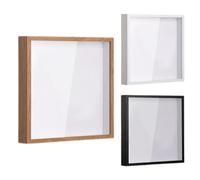 Memories Frame Boxes - Travel Memory Wood Display Frame, Top Loading Keepsake Storage Box, Ticket Postcard Collection Holder Case, Shadow Display FrameOrganizer, Decorative Travel Souvenir Storage |