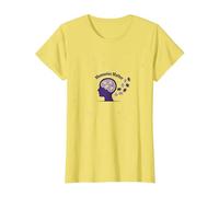Memories Matter: Puzzle Cerveau de Sensibilisation à la maladie d'Alzheimer T-Shirt, Femme, Citron, XXL