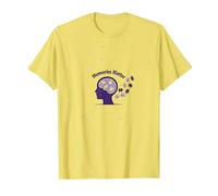 Memories Matter: Puzzle Cerveau de Sensibilisation à la maladie d'Alzheimer T-Shirt, Homme, Citron, XXL