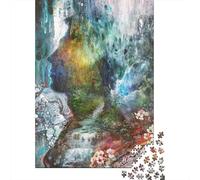Memories of Her Forest Panneau Métallique Rustique 52x38cm/1000pcs pour Le Salon, Idée Cadeau De Noël pour Les Amateurs De Déco De Salon