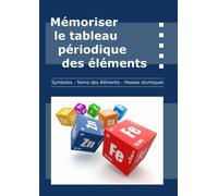 Mémoriser le Tableau Périodique des Éléments: Apprenez les masses atomiques, les symboles et les noms des éléments facilement | Format a4 | 100 pages | Tableaux à remplir avec niveaux progressifs.