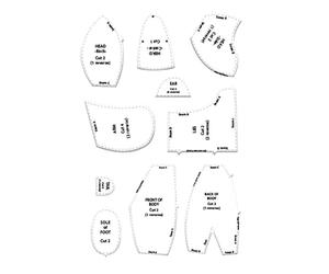 Memory Bear Patterns - Memory Bear Sewing Template | Ruler Set With | Instructions 10 pièces acrylique Crafts Supplies For Beginners, Relatives, Masters, Friends, Advancers, Indoor Outdoor