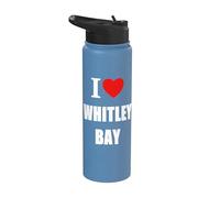 Memory. Born and Bred Souvenir de Whitley Bay Stainless Steel Insulated Water Bottle