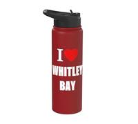 Memory. Born and Bred Souvenir de Whitley Bay Stainless Steel Insulated Water Bottle