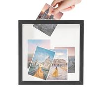 Memory Display Box, Wall Mount Transparent Keepsake Storage Case Memory Box for Couples Family Friends Ticket Stubs Photos Banknotes Souvenirs Collectibles Home Wall Decor Organizer Frame