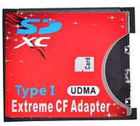 Memory Extreme Single SD MMC SDHC SDXC Slot to CF Type I Compact Flash CF Adaptateur de Carte mémoire pour Une Utilisation à Grande Vitesse avec appareils Photo Reflex