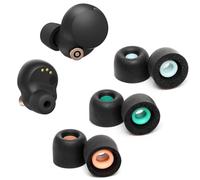 Memory Foam Ear Buds pour Sony WF-1000XM4, Embouts de Rechange Sony Ear Piece Foam Tips pour WF-1000XM4 Fit Charging Case (Surface Mate, 3 Paires, SML)