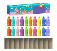 Memory Game, Color Match Toy, 22cm/8.66 inches Learning Activity Set, Visual Recognition Training, Fine Motor Skill Builder, Portable Bottle Kit for Classroom Picnic Backyard