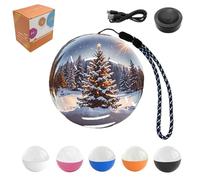 Memory Orb,3D Crystal Ball Video Player-Personalized Uploadable Videos & Photos Gift for Couples Anniversary Birthday Christmas 2.7" WiFi (Orange,WiFi Upgraded Version)