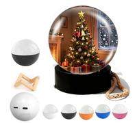 Memory Orb Ball,Memory Sphere Video Lamp,Boule de Cristal Affichage Numérique HD,4 Go, 2-4h,Cadeau Personnalisé Créatif 3D Pouranniversaires,Mariage,Noël,Halloween,Fête,Nuit,Souvenir