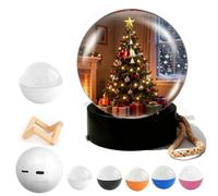 Memory Orb Ball,Memory Sphere Video Lamp,Boule de Cristal Affichage Numérique HD,4 Go, 2-4h,Cadeau Personnalisé Créatif 3D Pouranniversaires,Mariage,Noël,Halloween,Fête,Nuit,Souvenir