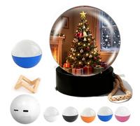 Memory Orb Ball,Memory Sphere Video Lamp,Boule de Cristal Affichage Numérique HD,4 Go, 2-4h,Cadeau Personnalisé Créatif 3D Pouranniversaires,Mariage,Noël,Halloween,Fête,Nuit,Souvenir
