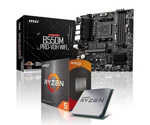 Memory PC Kit d'évolution PC Ryzen 7 5700X 8X 4.6 GHz, 32 GB DDR4, B550M Pro-VDH WiFi, Entièrement assemblé et testé