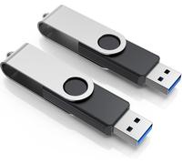 Memory Sticks 128GB USB 3.0 Flash Drive with 2 Packs-Multi-Color Portable Flash Drive 128GB Swivel Metal Flash Drive Pen Drives Multipack Swivel Data Storage