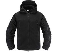 Memoryee Homme Veste Militaire Résistant au Vent Polaire Chaud avec Sweats à Capuche/Black/L