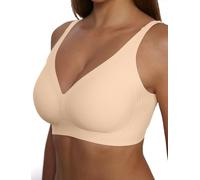 Memoryee Soutiens Gorge Jelly pour Femmes Plongeant Push Up sans Couture sans Armature Rembourré Confortable Maintien Bralettes T Shirt