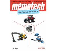Mémotech Maintenance de matériel CAP, Bac Pro (2012) - Michel Bonte - Casteilla - broché - Scolaire / Universitaire