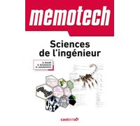 Mémotech Sciences de l’Ingénieur 1re, Tle Bac S, CPGE (2011) Sciences de l'ingénieur - René Bourgeois - Casteilla - broché - Scolaire / Universitaire