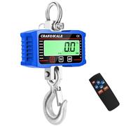 Memows Balance Suspendue Électronique 2000KG, Industrielle à Grue Numérique Avec Télécommande et Ecran LCD, Dynamométrique Peson Electronique de Haute Précision, Bleu