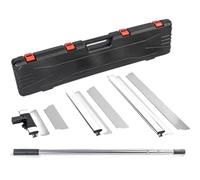 Memows Lame à Lisser en Acier Inoxydable avec Poignée d'extension, Kit Lame à Lisser pour Plaquiste Skimming Blades Set Spatule Enduit Couteaux à Plâtre enduire Couteaux à mastic (30 cm, 55 cm, 80 cm)