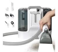 Memows Nettoyeur Canapé Tissu 450W Shampouineuse, Aspirateur Nettoyeur de Tapis, Canapé, Voiture, Nettoyeur Détacheur Portable Nettoyeur Vapeur pour Canapé, Nettoyeur Tapis et Moquettes, 6 accessoires
