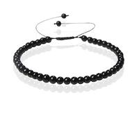 Memphis Bracelet n° 1 - 4 mm Agate Black