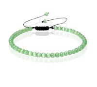 Memphis Bracelet n° 1 - Œil de chat vert de 4 mm