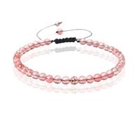 Memphis Bracelet n° 1 - Quartz pastèque rouge de 4 mm
