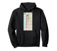 Memphis Lines City Art Souvenir des États-Unis Sweat à Capuche