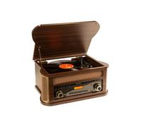 Platine vinyle - FENTON - Memphis - Bluetooth - DAB/FM - Lecteur CD et cassette - Bois foncé