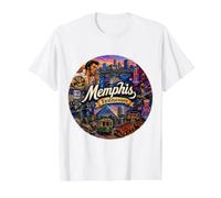Memphis, Tennessee, États-Unis, TN m, fleuve Mississippi, Peabody T-Shirt Graphique avec Valeur