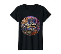 Memphis, Tennessee, États-Unis, TN m, fleuve Mississippi, Peabody T-Shirt Graphique avec Valeur