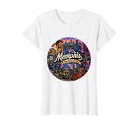 Memphis, Tennessee, États-Unis, TN m, fleuve Mississippi, Peabody T-Shirt Graphique avec Valeur