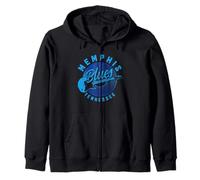 Memphis Tennessee TN Pride Guitare Blues Musique Vintage Sweat à Capuche